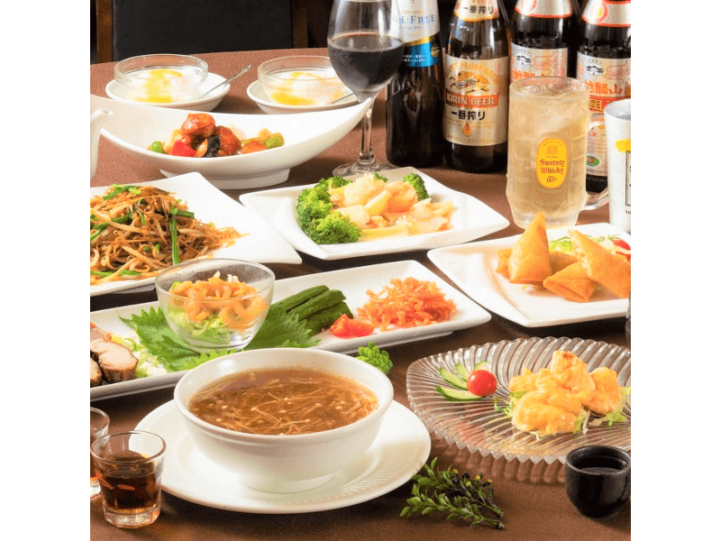 【1.5時間飲み放題付】旬味を堪能『フカヒレスープ付季節のお任せフルコース5,000円（税込）』［全8品］