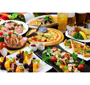 オンテーブルビュッフェ料理パーティープラン【大皿取り分けスタイル】