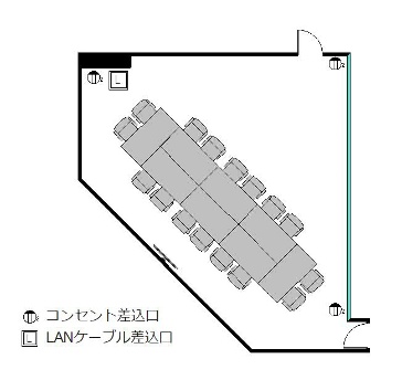 島型レイアウト・最大定員16名