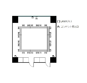 ロの字 : 最大24名