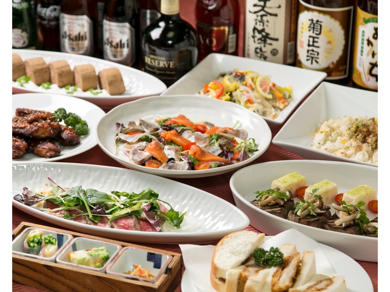お料理はコースによってお値段が変わります。ご予算に合わせてコースを組み替える事も可能ですので、是非お声掛け下さい。
