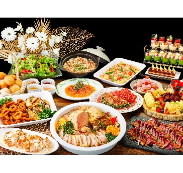 ～ビュッフェ形式　ボリュームコース～ 料理9品(一部食べ放題付き)+選べる飲み放題+開催特典