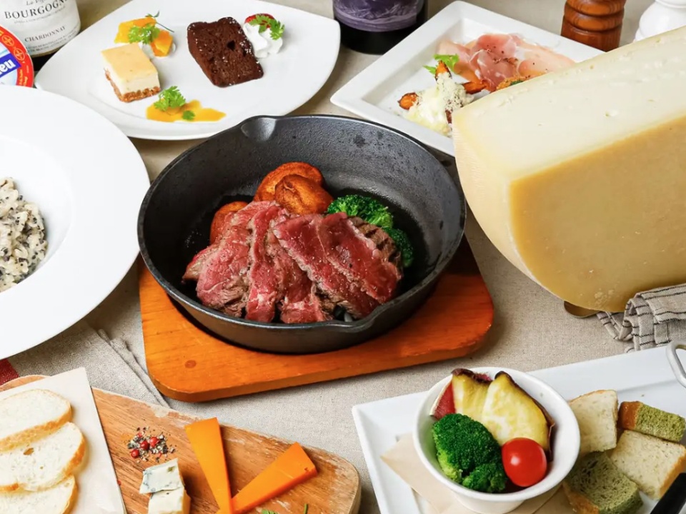 プレミアコースのお料理一例。
