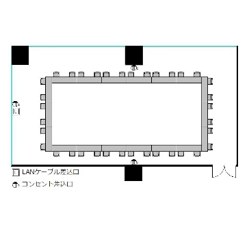 ロの字 : 最大36名