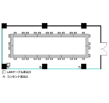 ロの字 : 最大32名
