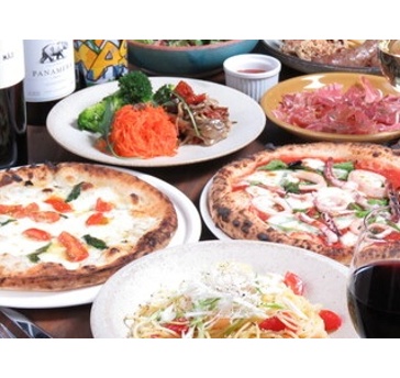 【懇親会/歓送迎会】カジュアルなプラン♪2時間飲み放題付き!アンジーの定番料理やマルゲリータや本日のパスタなどを気軽に満喫♪