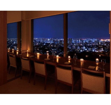 夜景の見える席
