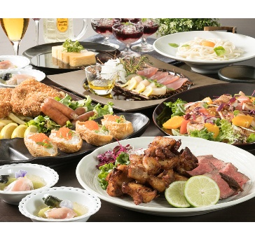 【5500円テーブル配膳コース】税込・飲み放題2時間付き　お食事メインの会におすすめ
