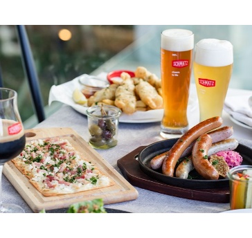 【ご宴会におすすめ♪２H飲み放題】マイスター自慢の”ドイツソーセージ”やフラムクーヘンを堪能できる定番の7皿9品シュマッツコース