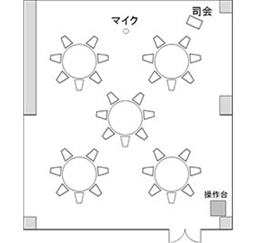 宴会スタイル
35名様の場合