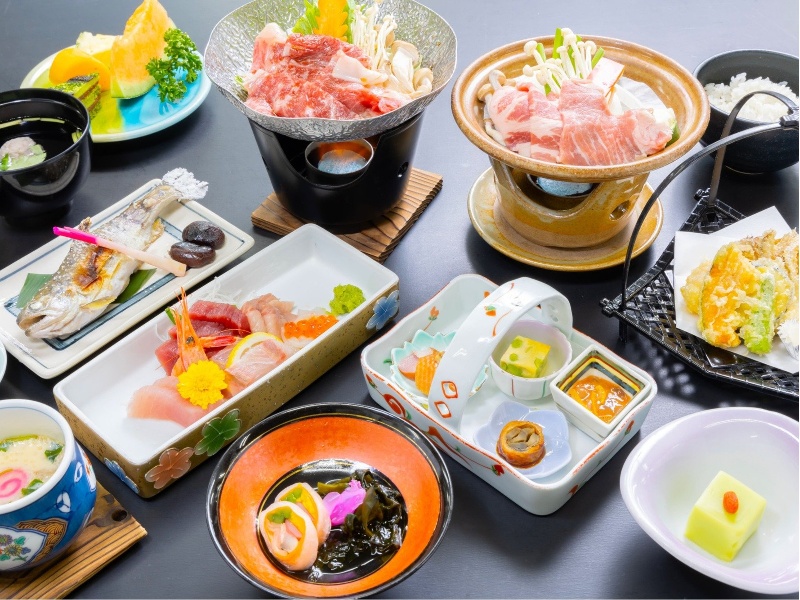 地元食材を使用した会席料理