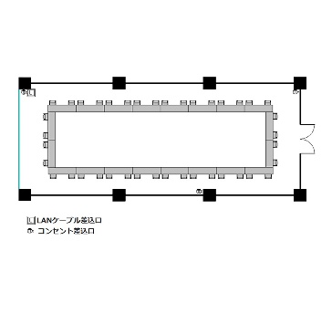 ロの字 : 最大40名