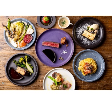 【懇親会プラン7000円】フリードリンク2時間＆前菜、メイン、パスタ等地元素材の薪火料理全7品