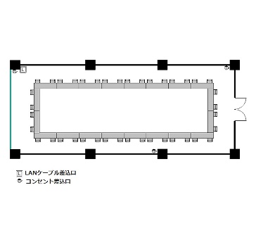ロの字 : 最大40名