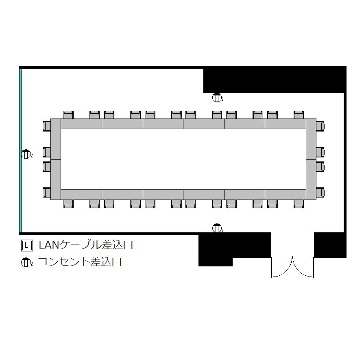 ロの字 : 最大32名
