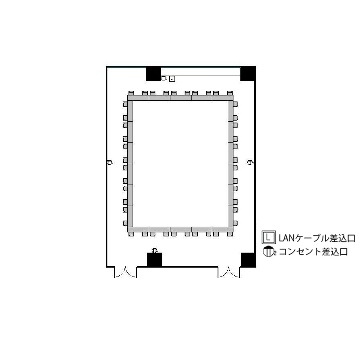 ロの字 : 最大44名