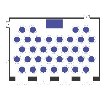 着席パーティレイアウト（340名）