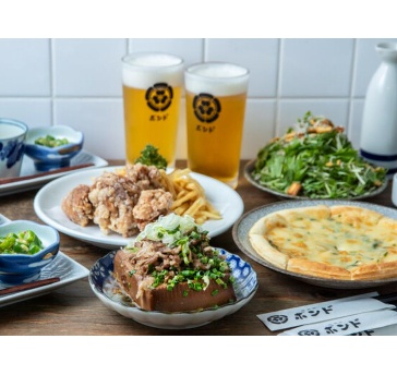 【歓送迎会に！】昼呑みをボンドで楽しむ3000円宴会プラン120分飲み放題付き