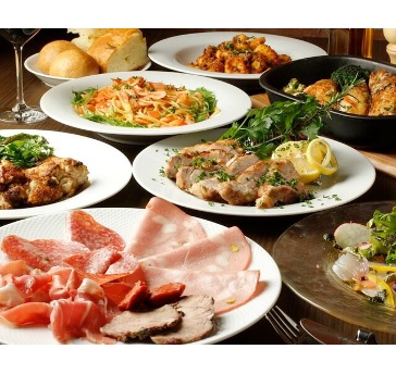 【ランチ宴会プラン】120分飲み放題付き!メインは豪快なお肉盛り合わせ！生ビールやハイボールも！！