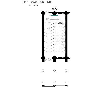 ソーシャルディスタンスレイアウト　スクール40席
