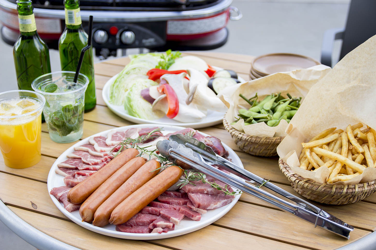 都会のオアシスで楽しむ手ぶらBBQ!
友人とのお集りや会社の飲み会にもGOOD!
GOOD MORNING CAFE品川シーズンテラスの【BBQスタンダードプラン】