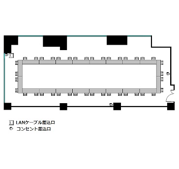 ロの字 : 最大40名