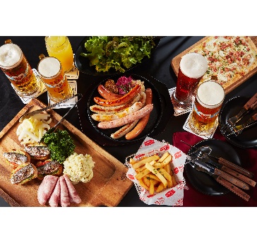 【企業宴会や同窓会に♪お一人様4,500円〇クラフトドイツビール飲放題2H】ソーセージで乾杯♪『ダンケコース』