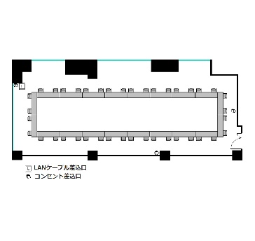 ロの字 : 最大40名