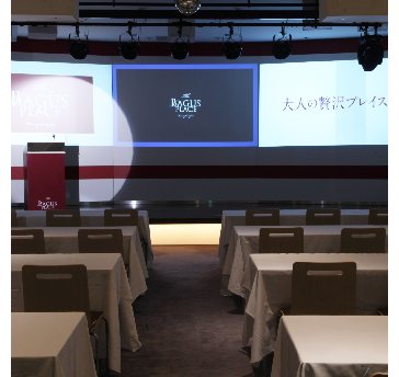 スクール形式
セミナーや記者発表の場としての御利用にも