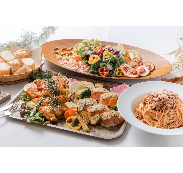 【テーブルビュッフェコース】お料理テーブルビュッフェ&ラストオーダー無し！120分飲み放題付♪30名様〜利用可能※金土(連休中日)+550円⭐️2027年4月~8月の平日限定⭐️時間延長が無料！