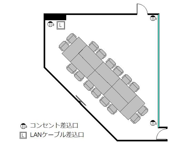 島型レイアウト・最大定員16名
