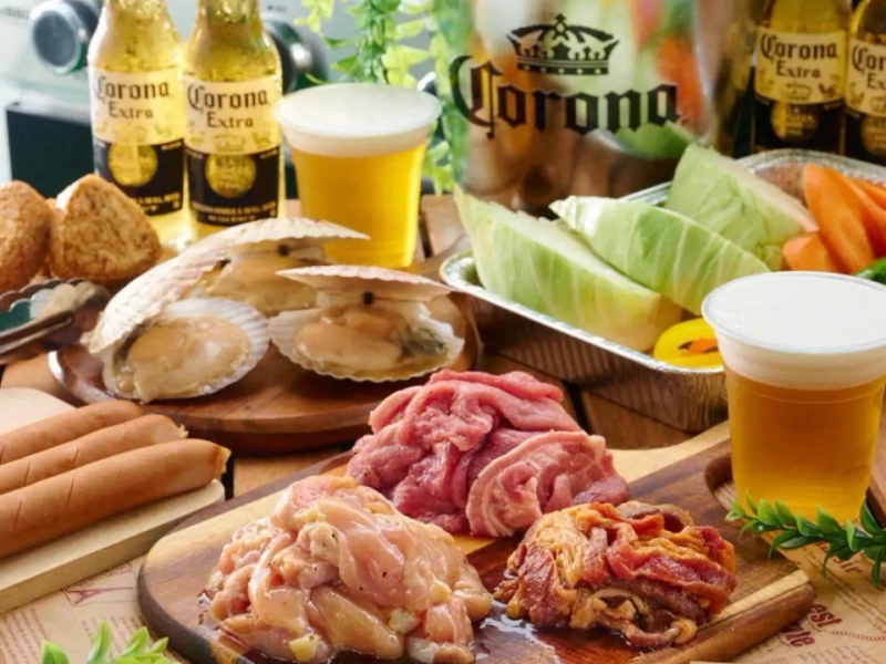 ★土日祝3部制！手ぶらBBQスタンダードプラン★飲み放題付6,180円（アメリカングリル付）