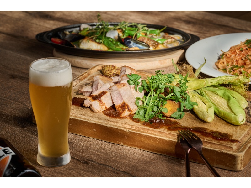 【ビアダイニングプラン6,980円】スパークリングを含む80種類2時間飲み放題&季節のパスタやアクアパッツァなど全5品