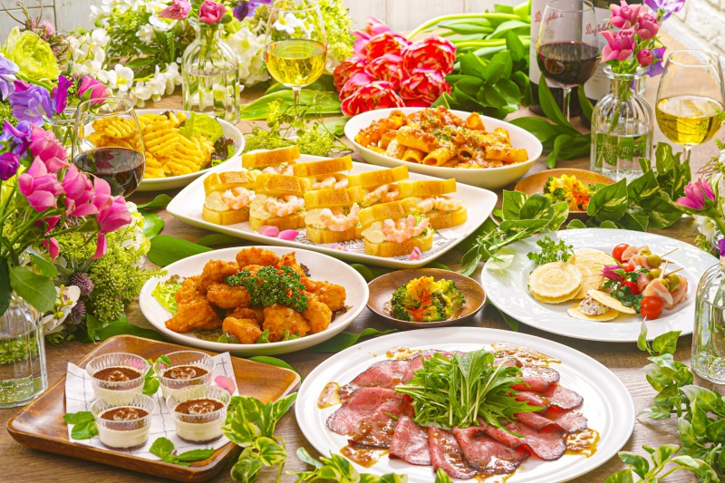 月～木（祝日除く）【2時間飲み放題】スタンダードプラン＜9品＞会場3時間込
最低保証金額132,000円（税込）～