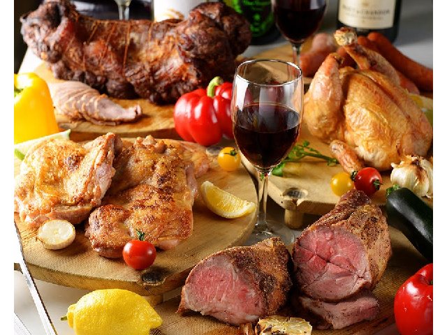 熟成肉★(牛・豚・ソーセージ)食べ放題&3時間飲み放題プラン