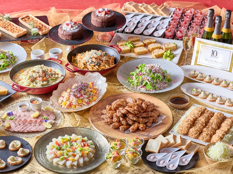 【ホテル開業10周年記念】 今年だけの“10大特典”が付いた贅沢パーティープラン登場!乾杯酒のサービスや料理グレードアップなど、豪華特典をたっぷりご用意。