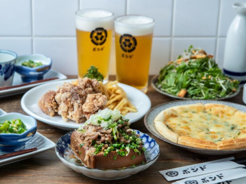 【歓送迎会に!】昼呑みをボンドで楽しむ3000円宴会プラン120分飲み放題付き