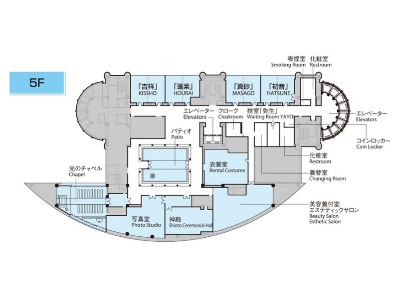 5F 小宴会場「吉祥」「蓬莱」「真砂」「初音」
