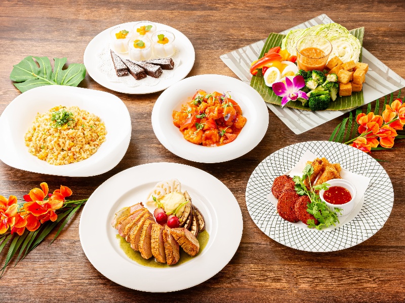 ~大皿テーブルシェア”アジアン”プラン~ 料理7品+選べる飲み放題+開催特典