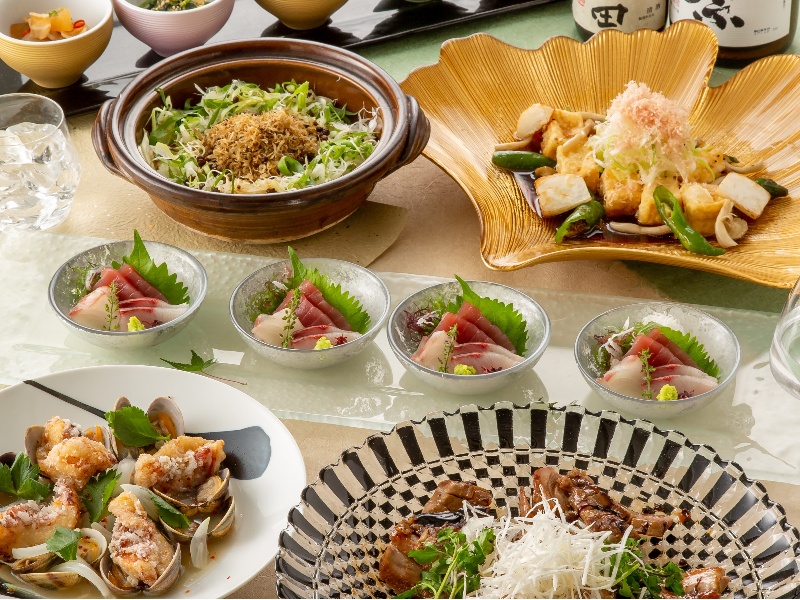 《個室確約》【あおいコース】全7品 2時間飲放付 5830円⇒5300円(税込)