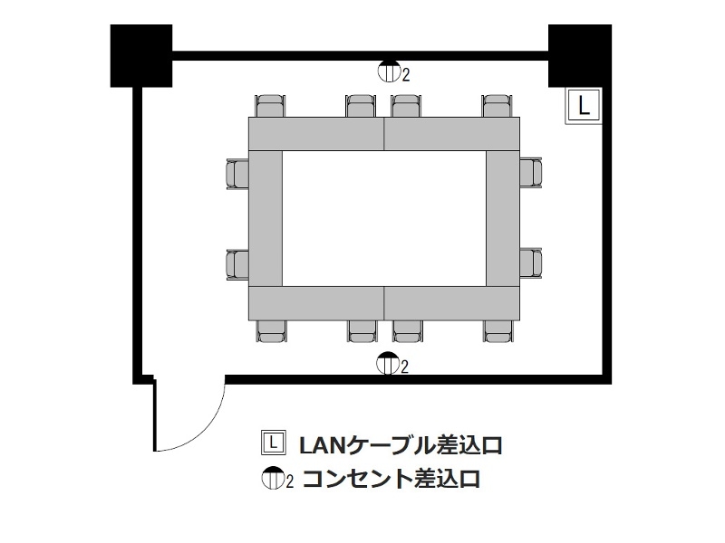 ロの字 : 最大12名