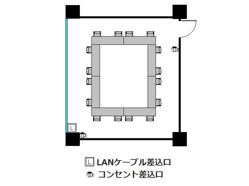 ロの字 : 最大16名