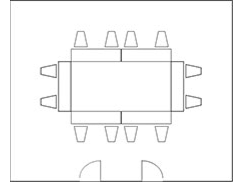 口の字形式
12名様の場合