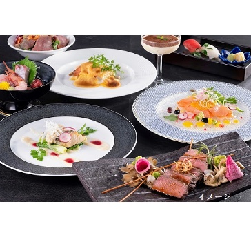 ■気軽に和洋卓盛プラン　　　お一人様7,000円プラン【料理7品】
■おすすめ和洋卓盛プラン　　お一人様8,000円プラン【料理8品】
■楽しめる和洋会席プラン　　お一人様9,000円プラン【料理9品】
