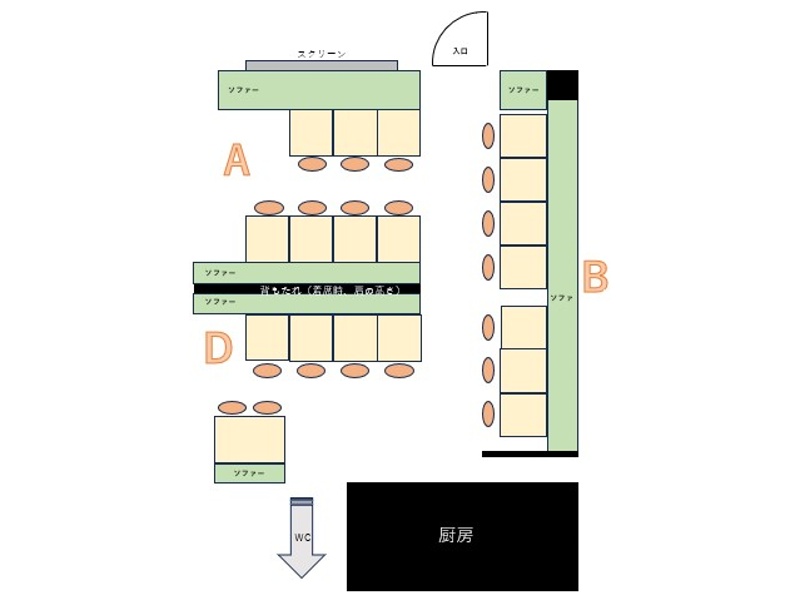 店内図
ご要望ございましたらExcelファイル送付いたします。