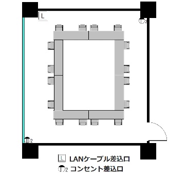 ロの字 : 最大16名