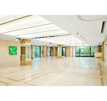 展示会などでも利用可能な、390㎟の会場