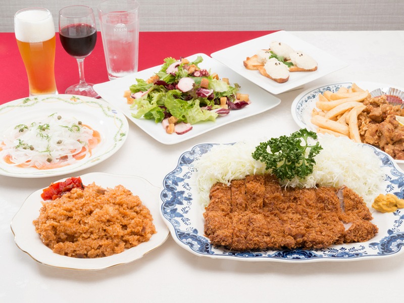 【2時間飲み放題付き】特製ヒレとんかつ大皿盛りAプラン