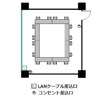ロの字 : 最大16名