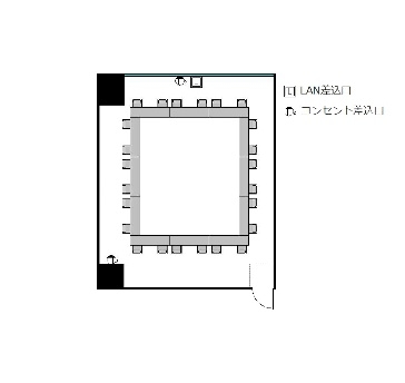 ロの字 : 最大24名
